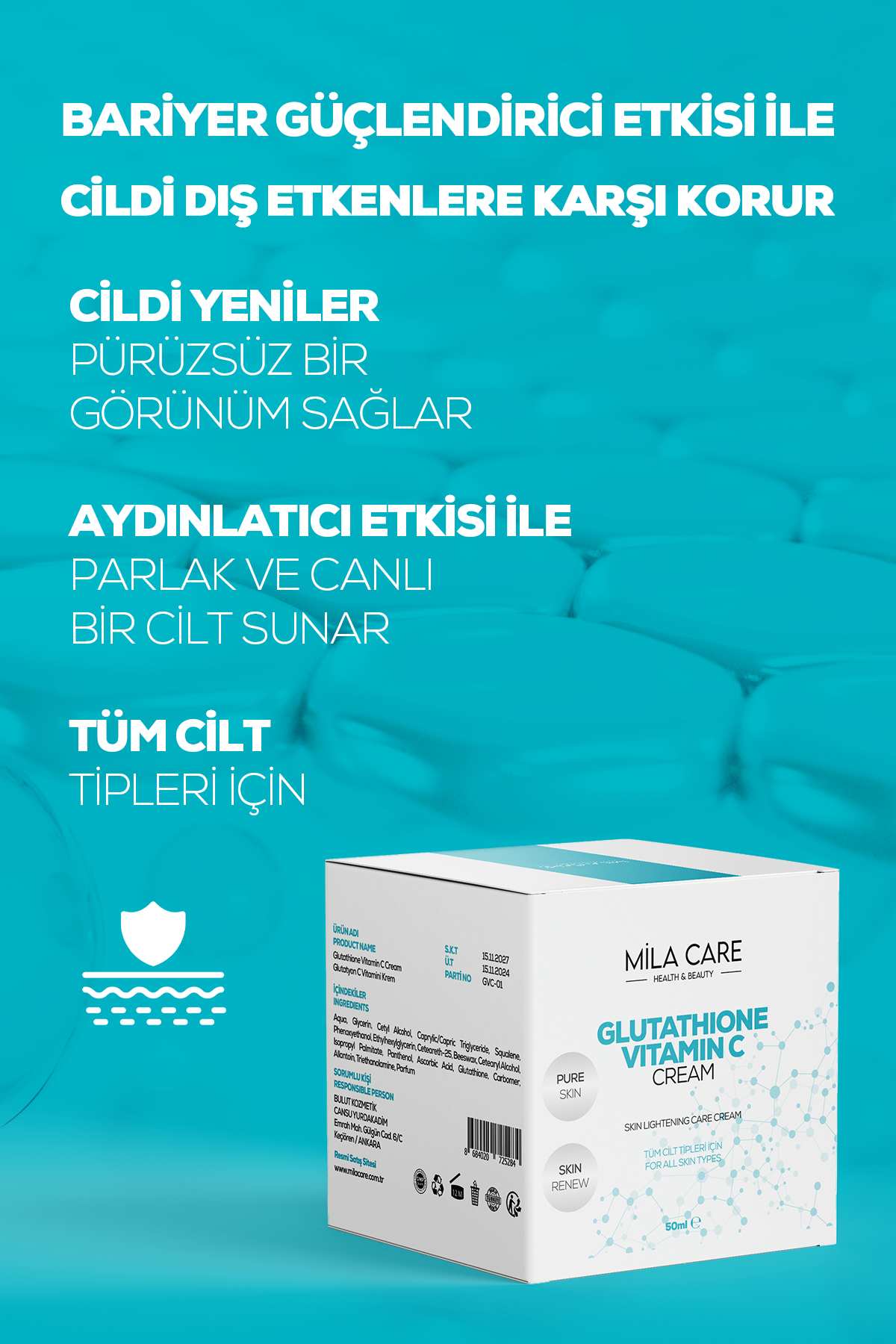 Glutatyon Vitamin C Krem