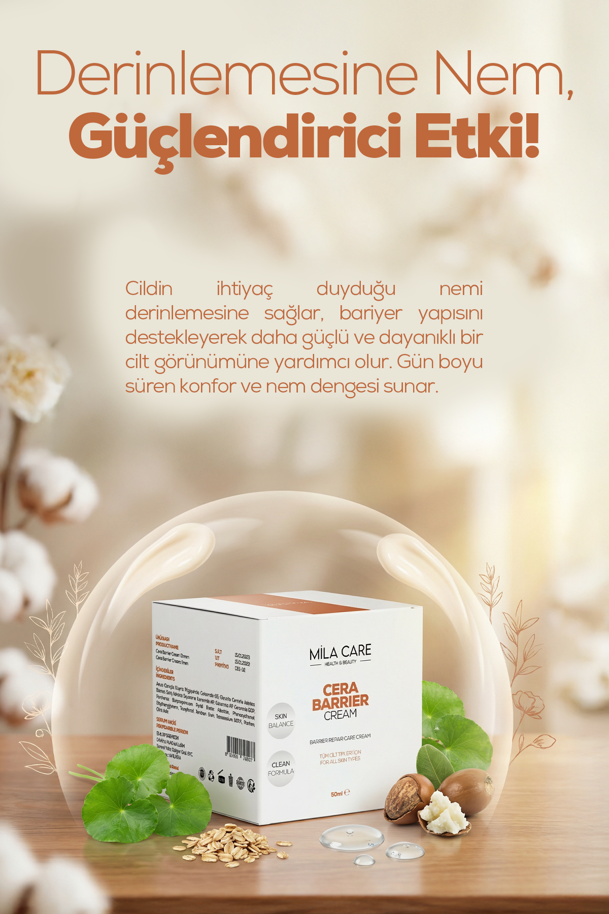 Cera Barrier Bariyer Onarıcı Bakım Kremi