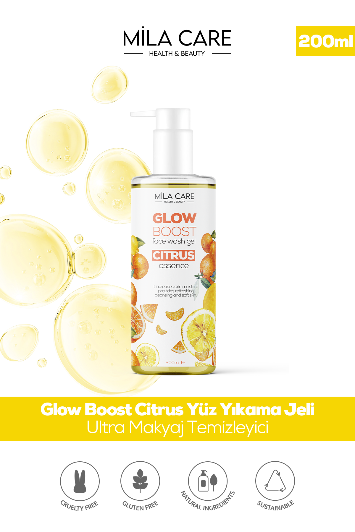 Glow Boost Citrus Yüz Yıkama Jeli