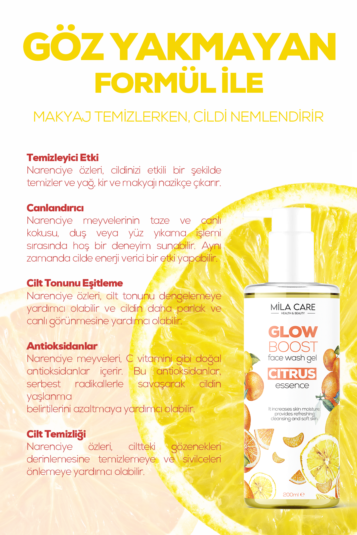 Glow Boost Citrus Yüz Yıkama Jeli