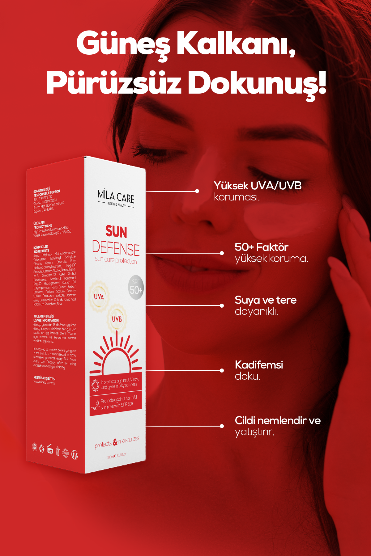 Sun Defense Güneş Kremi 50+ SPF