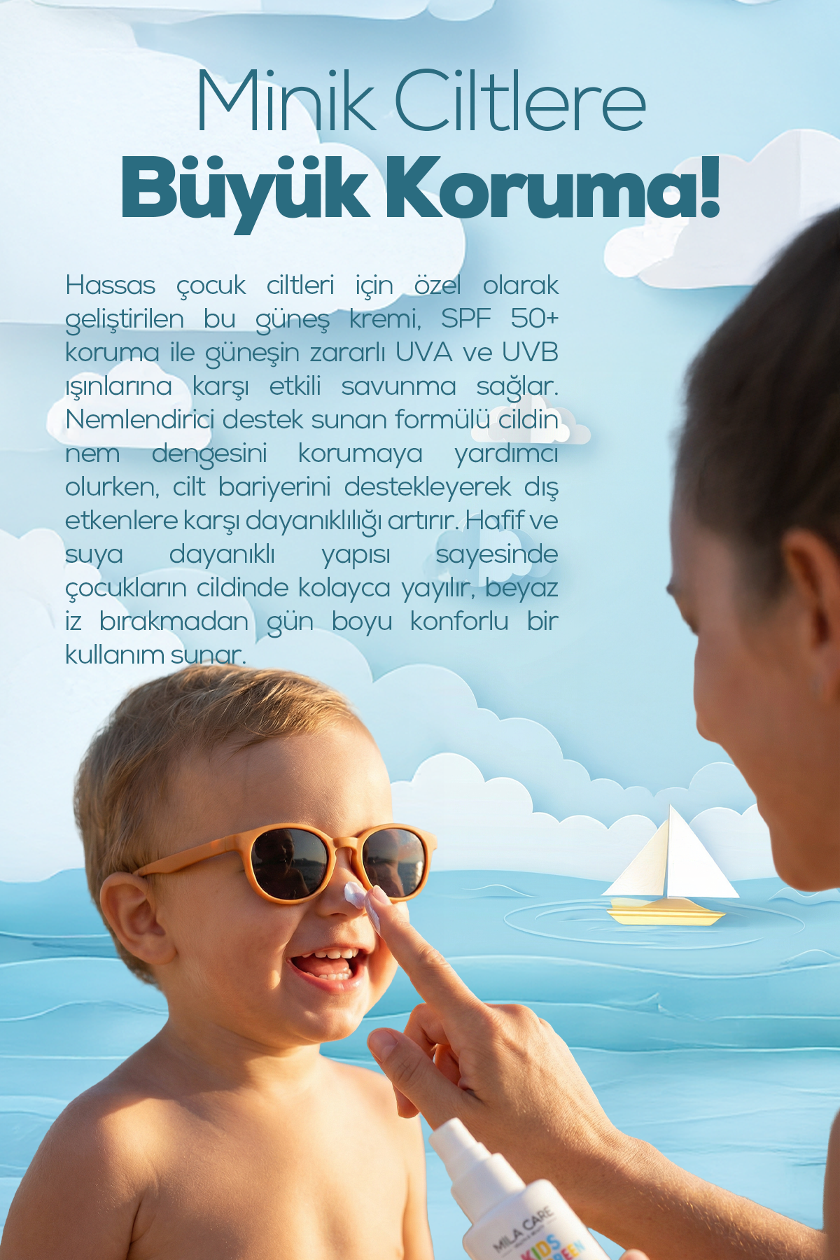 Kids Sun Shield Çocuk Güneş Kremi 50+ SPF
