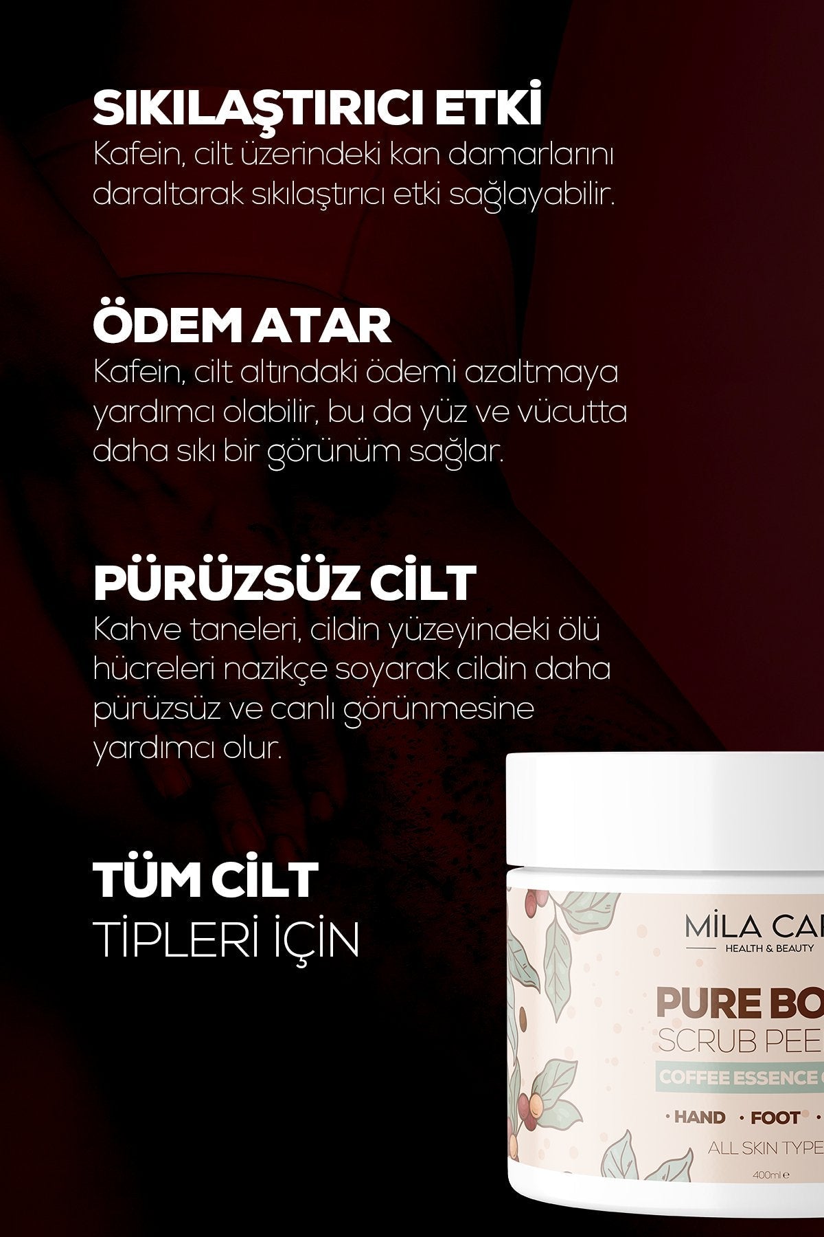 Pure Body Scrub Vücut Peelingi - Mila Care