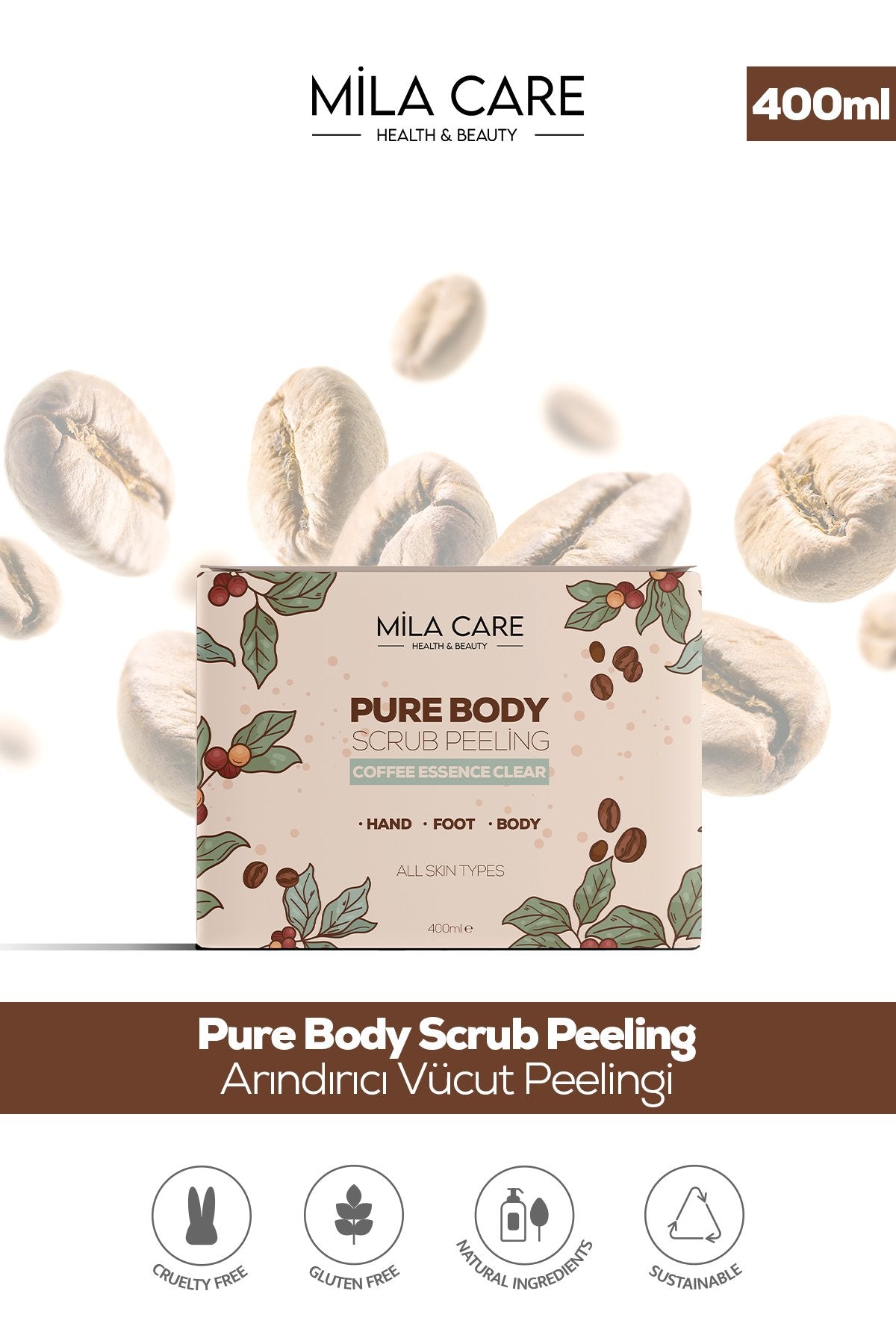 Pure Body Scrub Vücut Peelingi - Mila Care